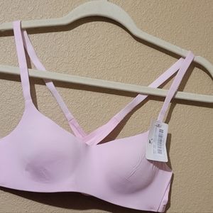 NWT 34A pink relaxed fit bra